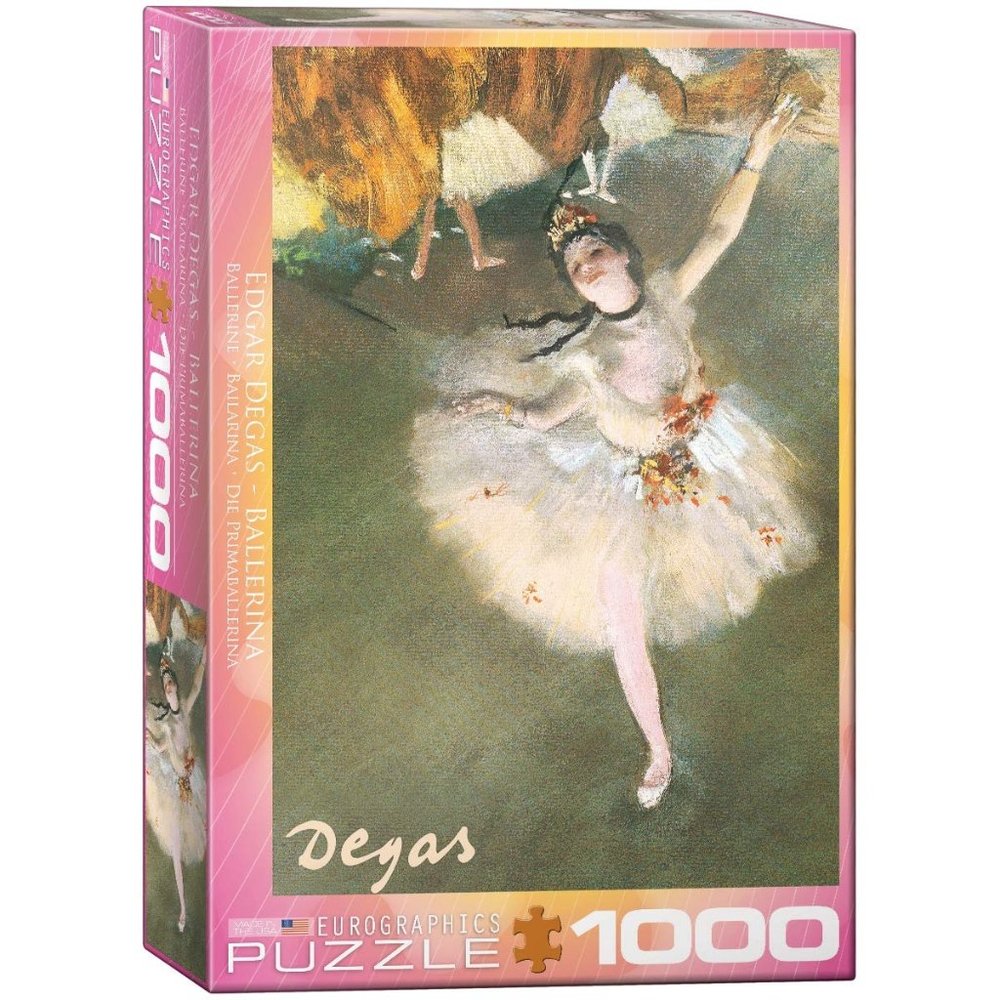 New Eurographics Jigsaw Puzzle 1000 piece Ballerina by Edgar‎ Degas Beautiful!